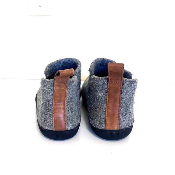 Huckberry Greys The Outdoor Slipper Boots Mens 9 Gray Black Wool Rubber Portugal - Picture 4 of 8